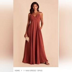 Birdy Grey Kaia Chiffon Dress in spice